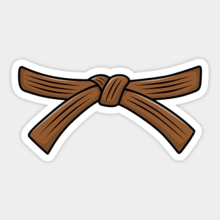 Brown belt Karate Kyokushin Wado Goju Shotokan Shito ryu Sticker